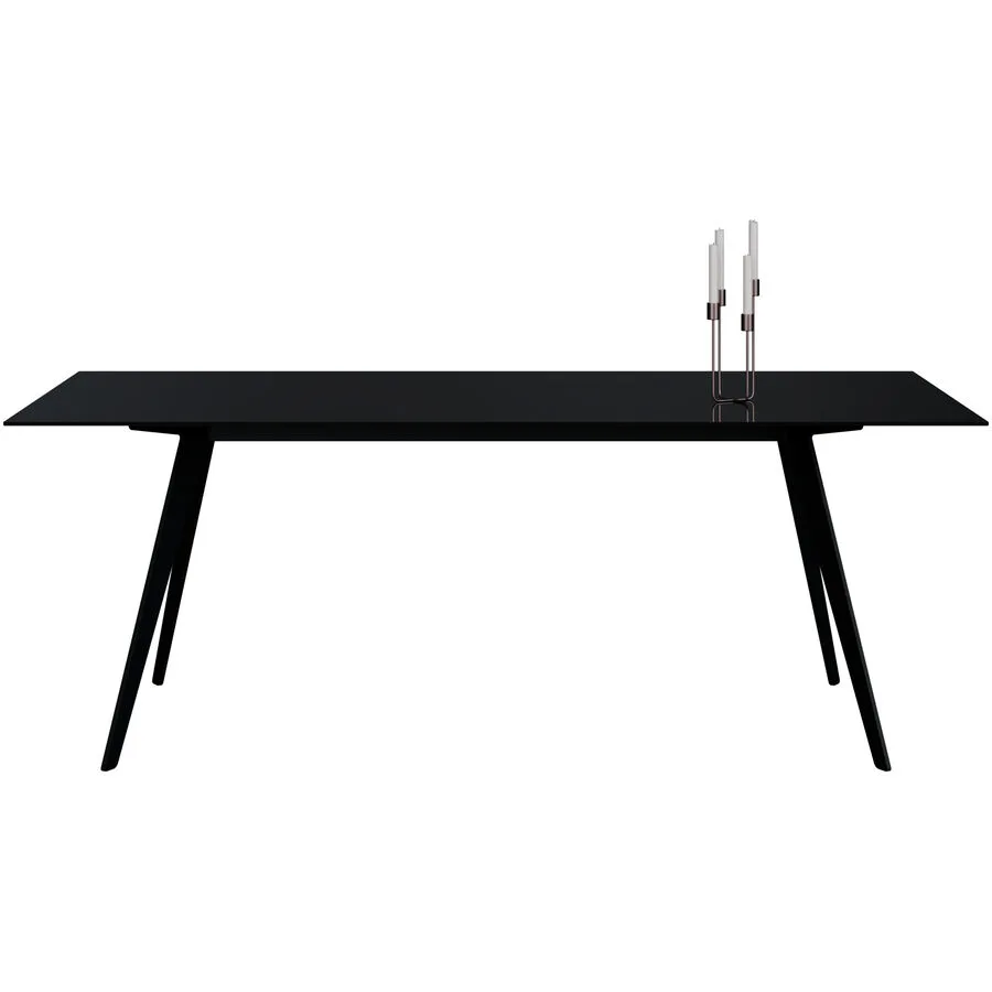 Esstisch Tame Schwarz Glas 100 cm