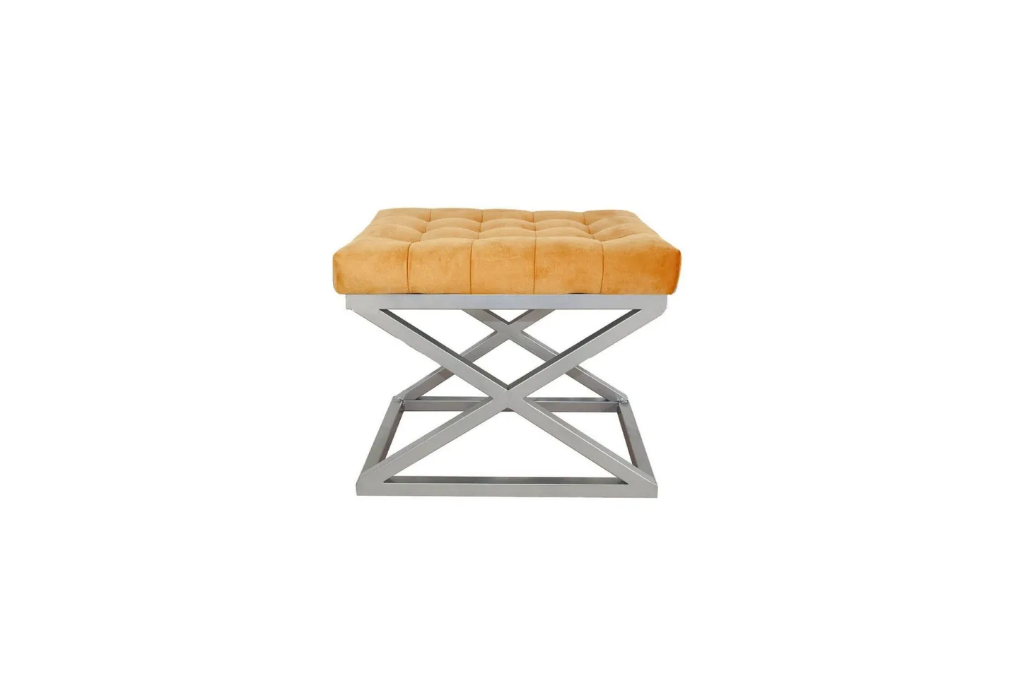 Gillie Sittpuff 40 cm - Silver/Orange
