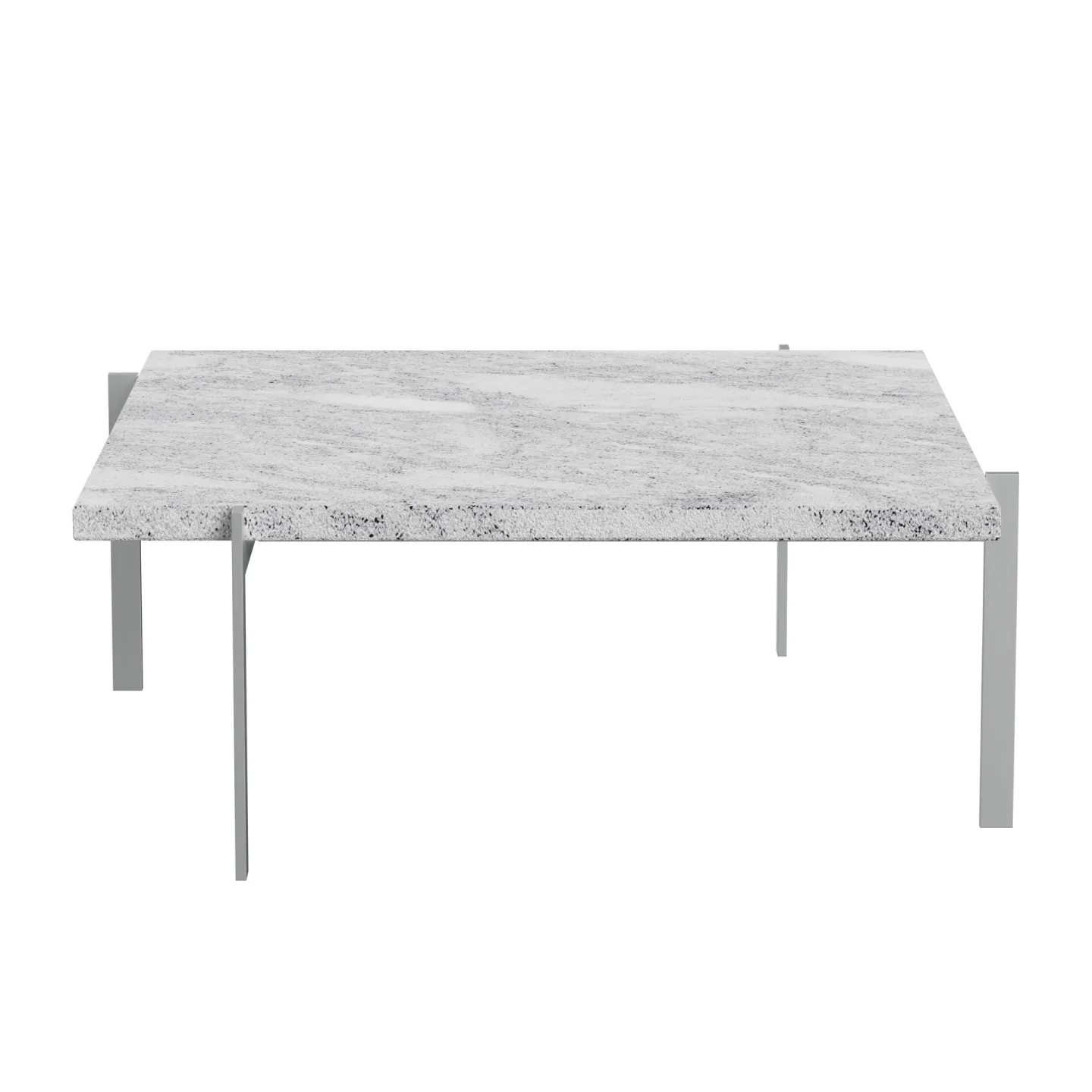 Fritz Hansen PK61 soffbord Grey white marble-rolled steel