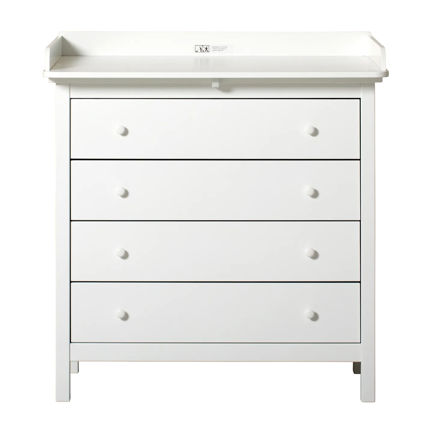 Oliver Furniture - Seaside Nursery Dresser 4 Drawers - Skänkar och sideboards - Søren Rørbæk - Vit - Trä