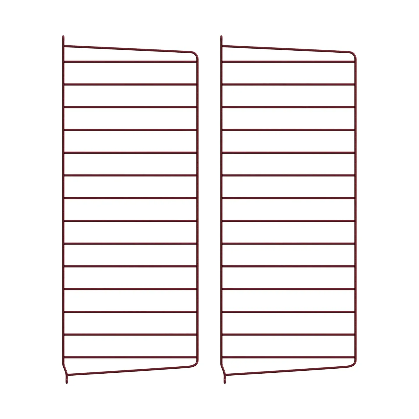 String String Wandleiter Dunkelrot, 75x30 cm, 2er-Pack