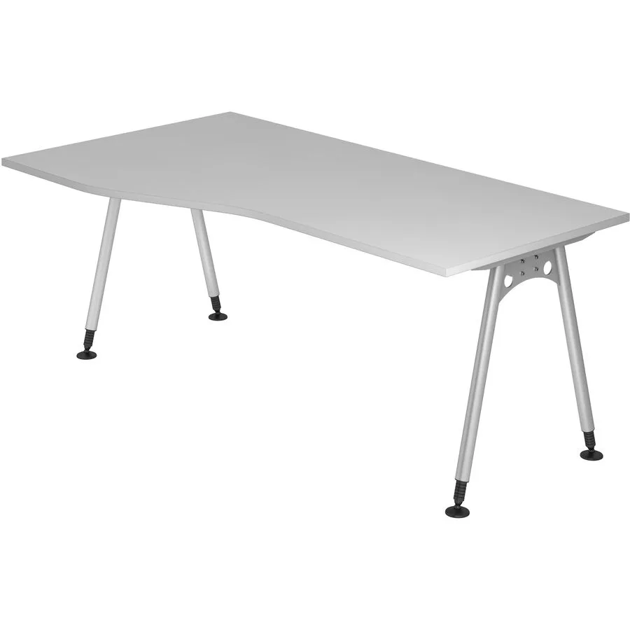 Schreibtisch Office grau Holzwerkstoff B 180 T 100 cm