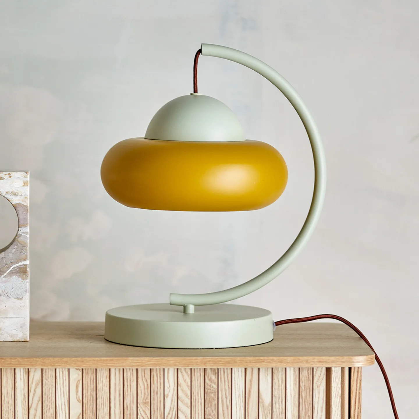 Bloomingville Bubble bordslampa 27x34,5 cm Natur