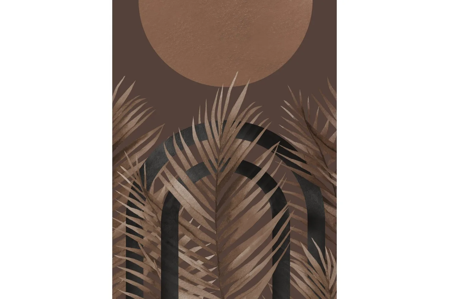 Poster Structures 30x40 cm - Brun
