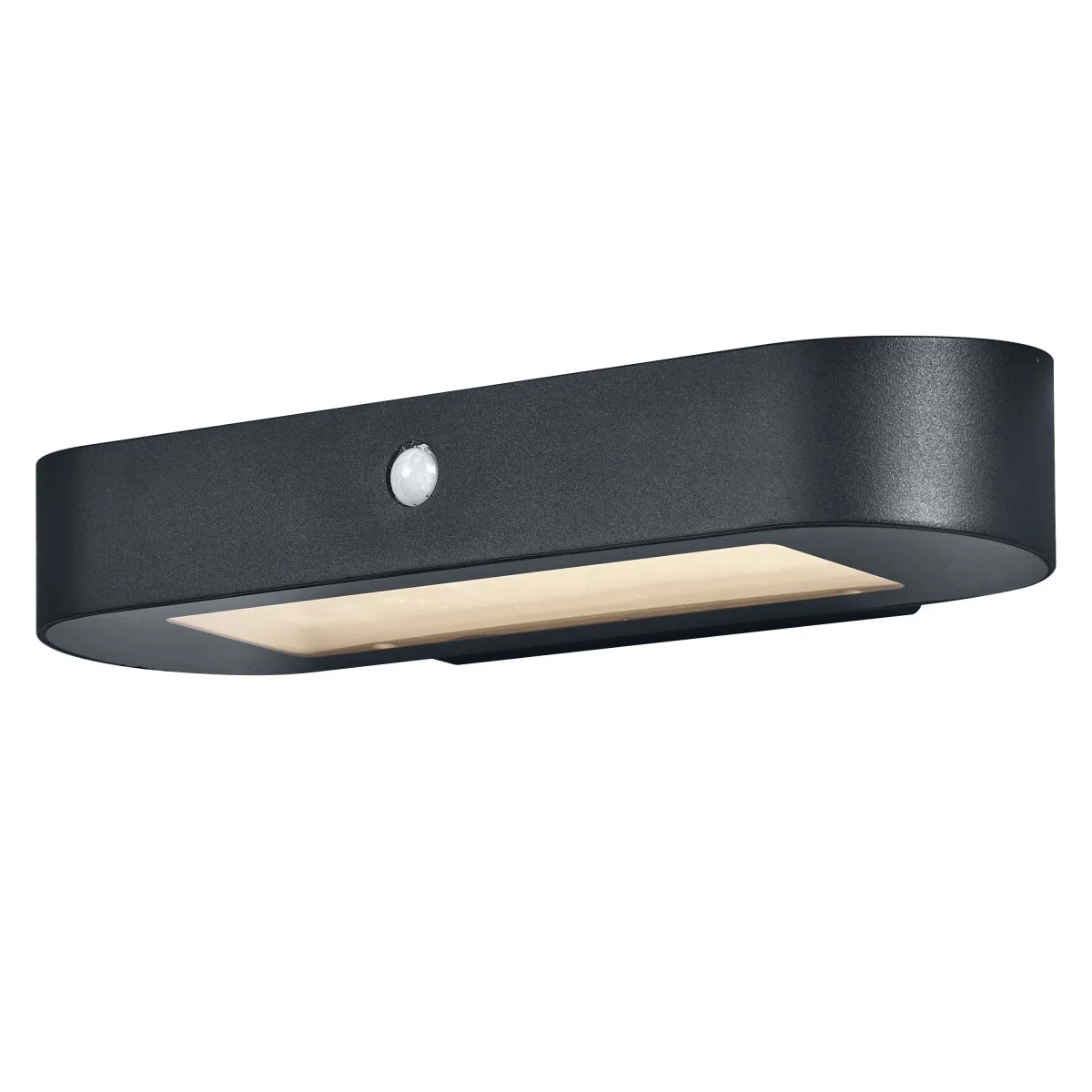 Oval Sensor 4000K - Solcellslampa - Svart