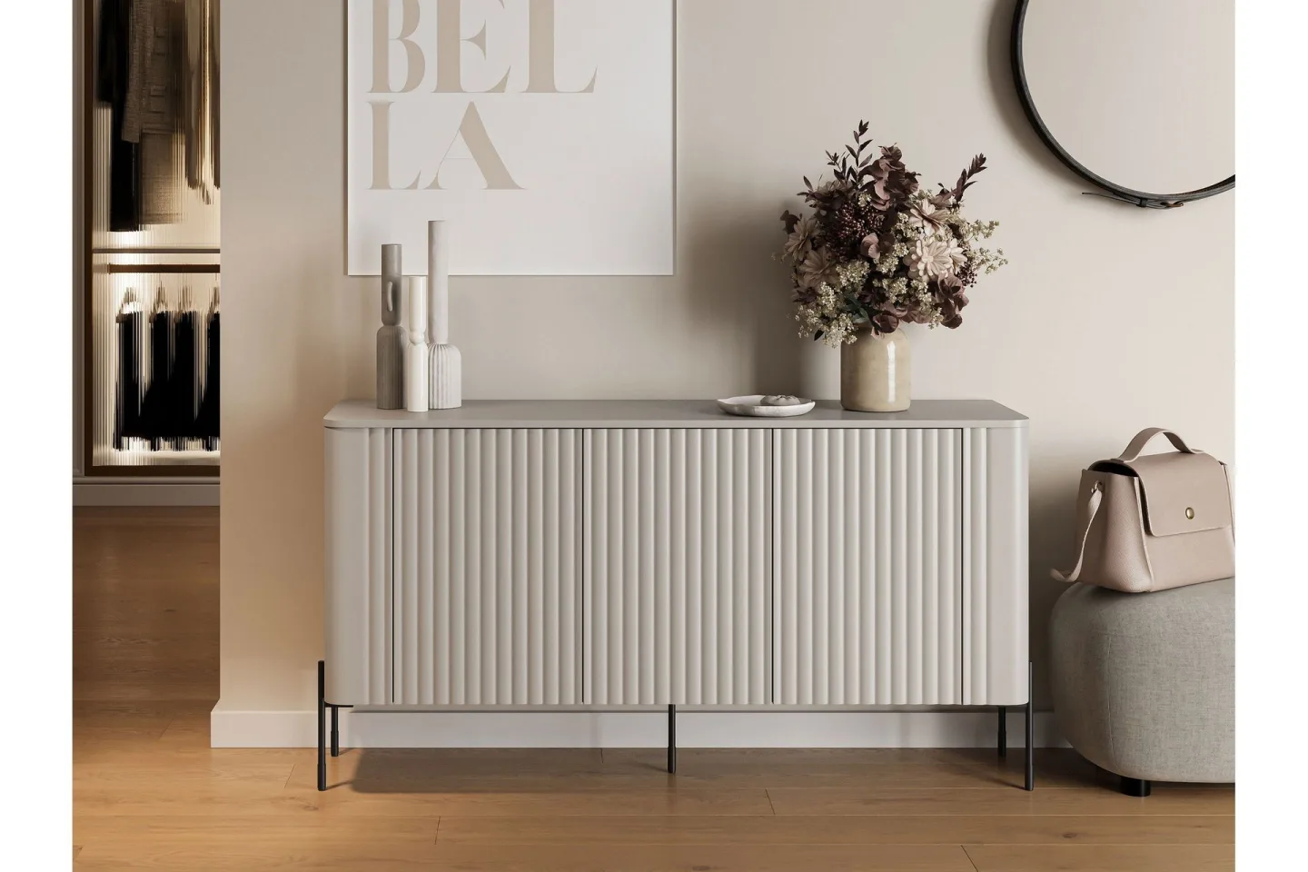 Sherie Skänk 150x40 cm - Beige