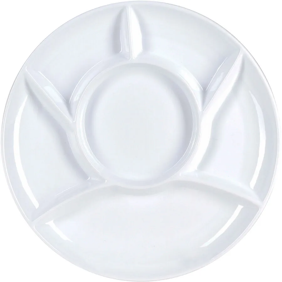Nouvel Fondueteller Traditional weiss Keramik D 25 cm