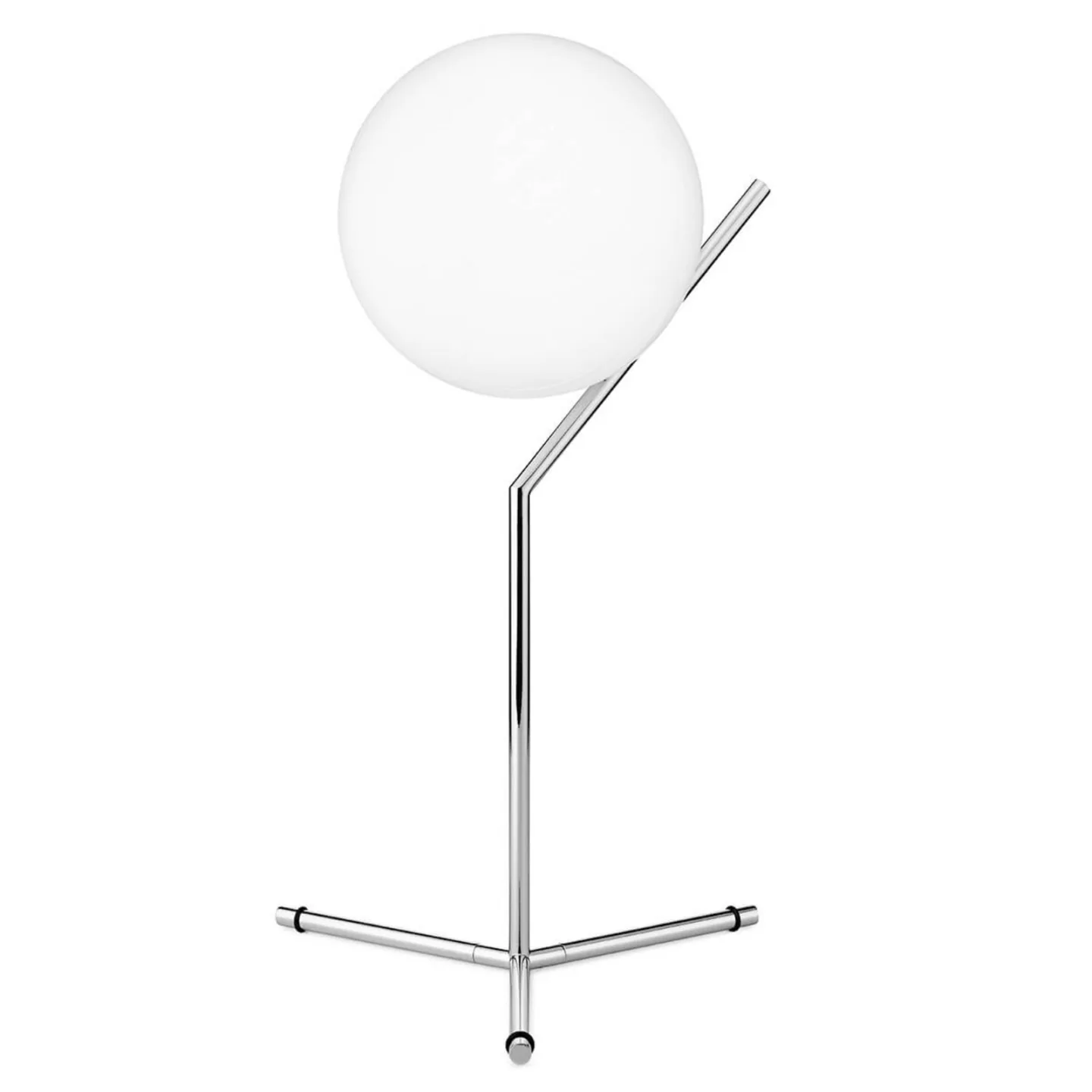 IC T1 Tischleuchte High Chrom - Flos - Wohnzimmer - Design - Metall - Kugel