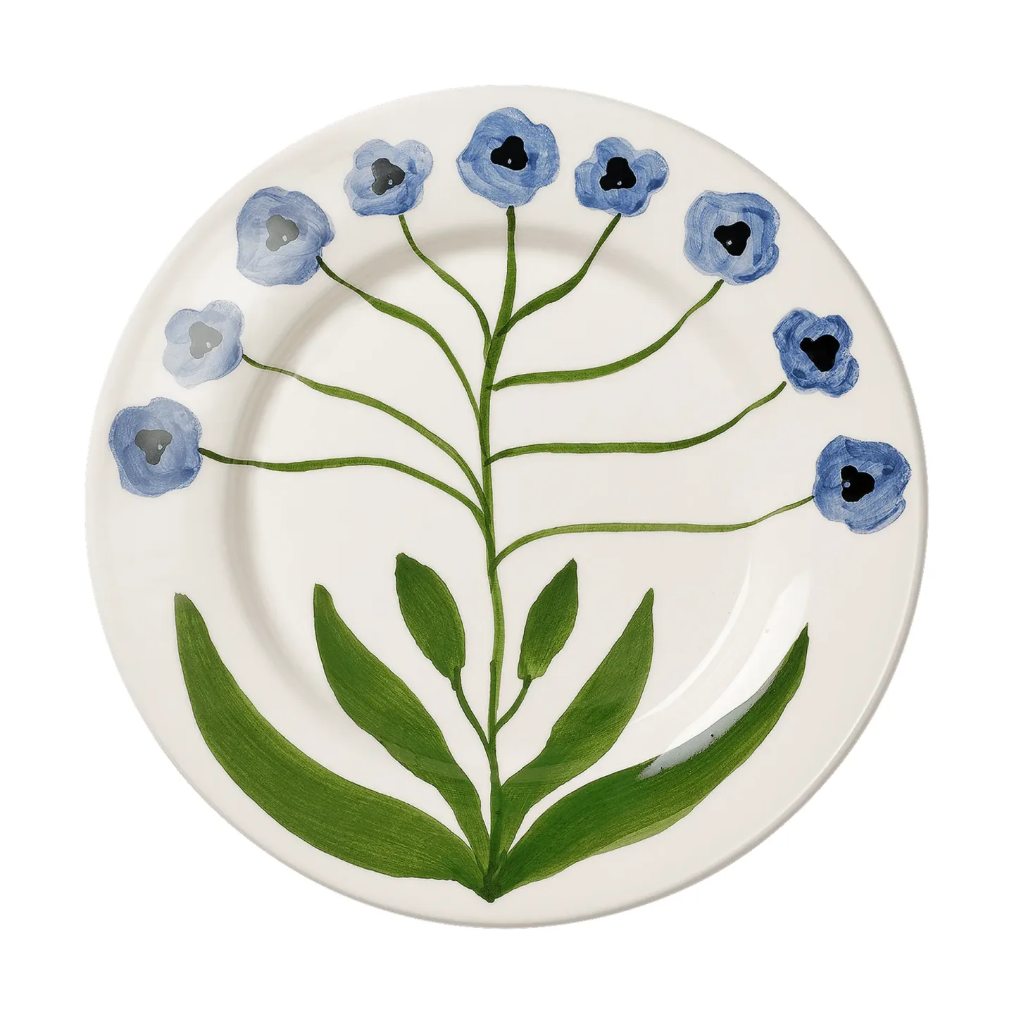 Pick a Poppy Madelen Möllard Pansy Salatteller Blau, 22 cm