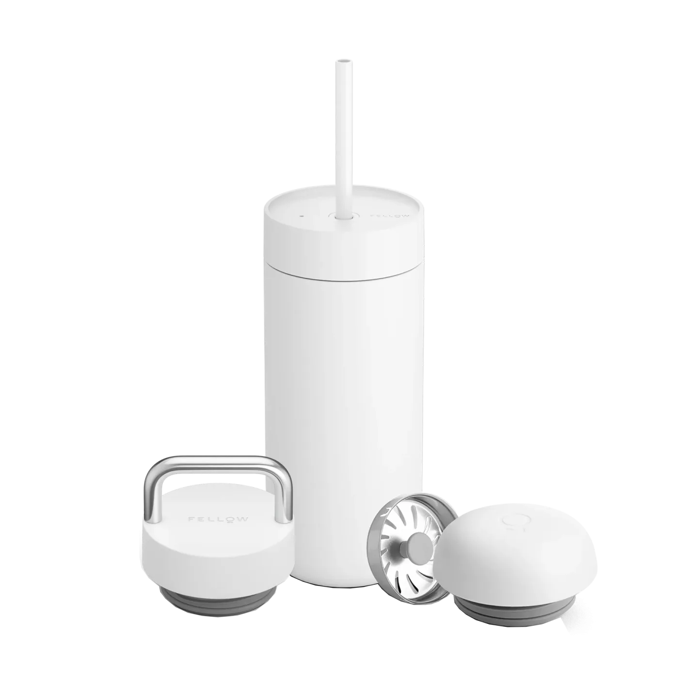 Fellow Carter Move Thermobecher 3-in-1 Deckel Set Matte white