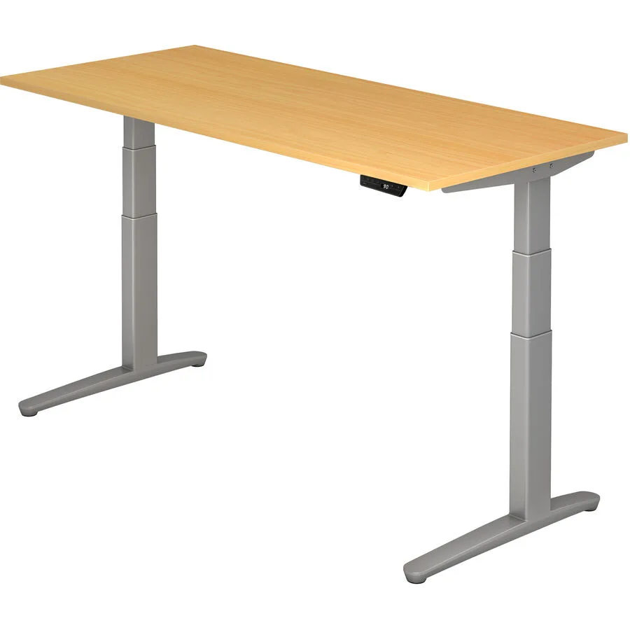 Schreibtisch Office Buche Dekor Holzwerkstoff Höhenverstellbar B 180 T 80 cm