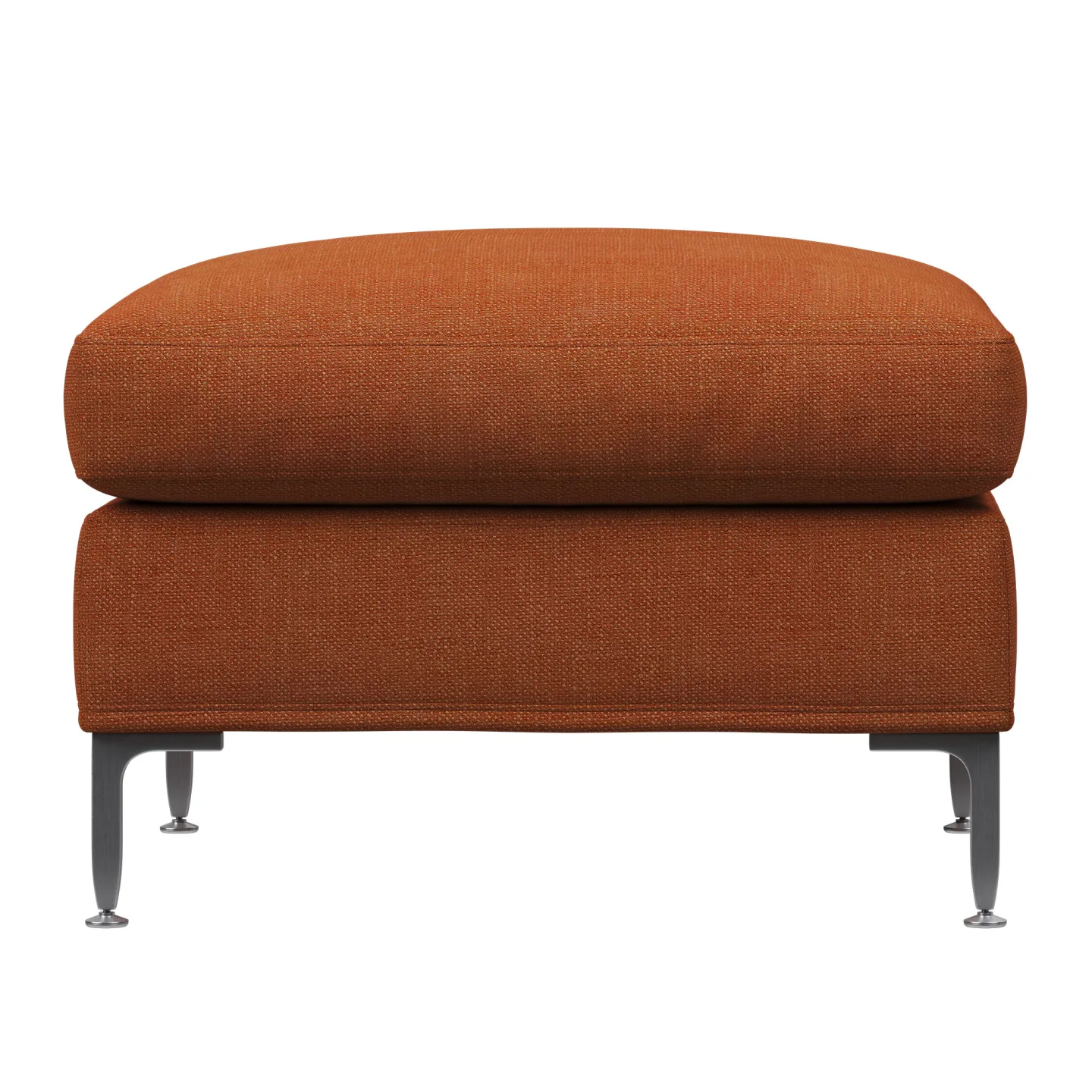 Fogia - Alex Footstool Large Fabric Noah 26 Rust - Fotpallar - Röd - Metall/Textilmaterial