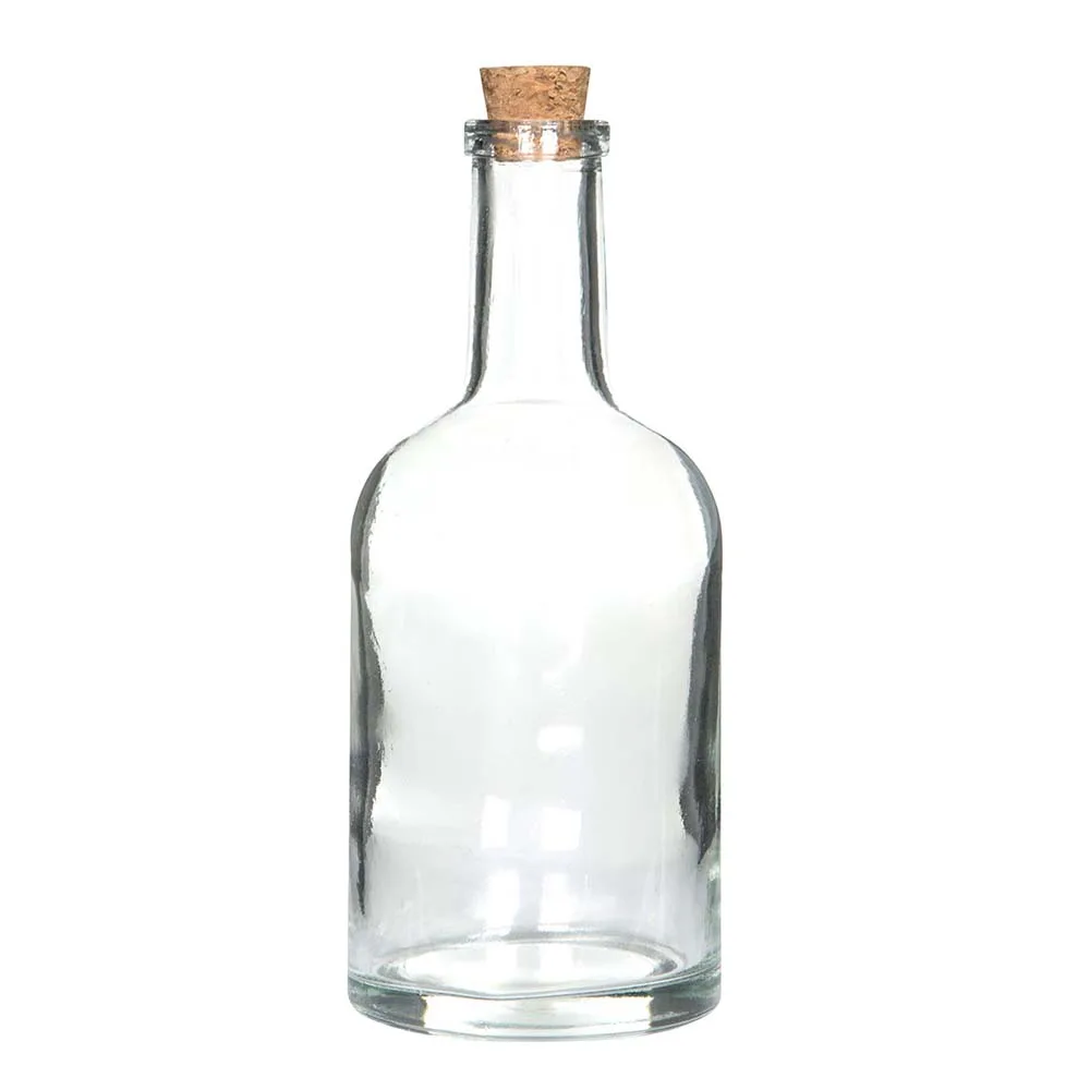 Glasflaska med kork Klar 400 ml