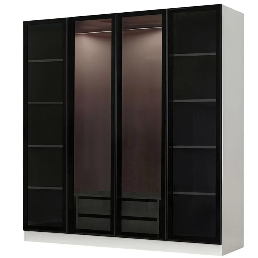 Kleiderschrank Uyumak weiss Melamin B 180 cm