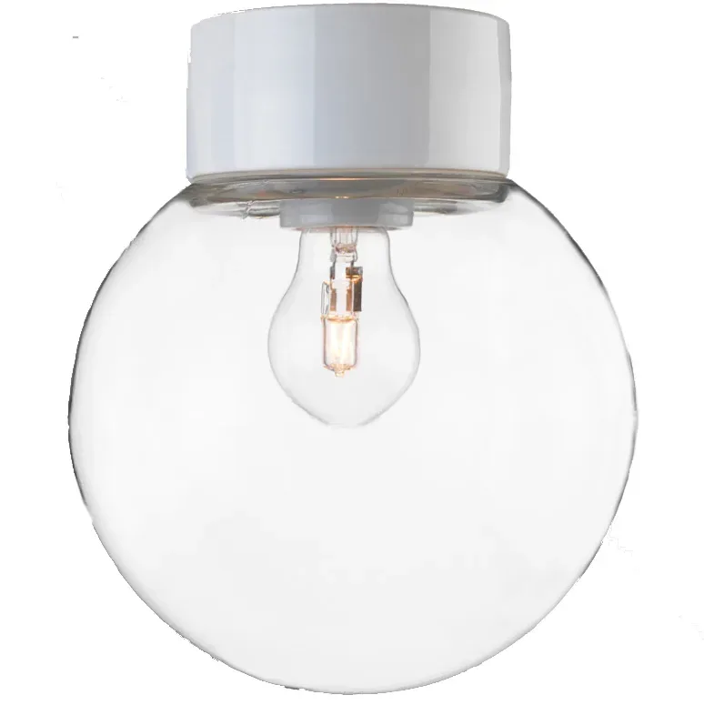Ifö electric - Classic Glob 200 - Badrumslampa - Vit