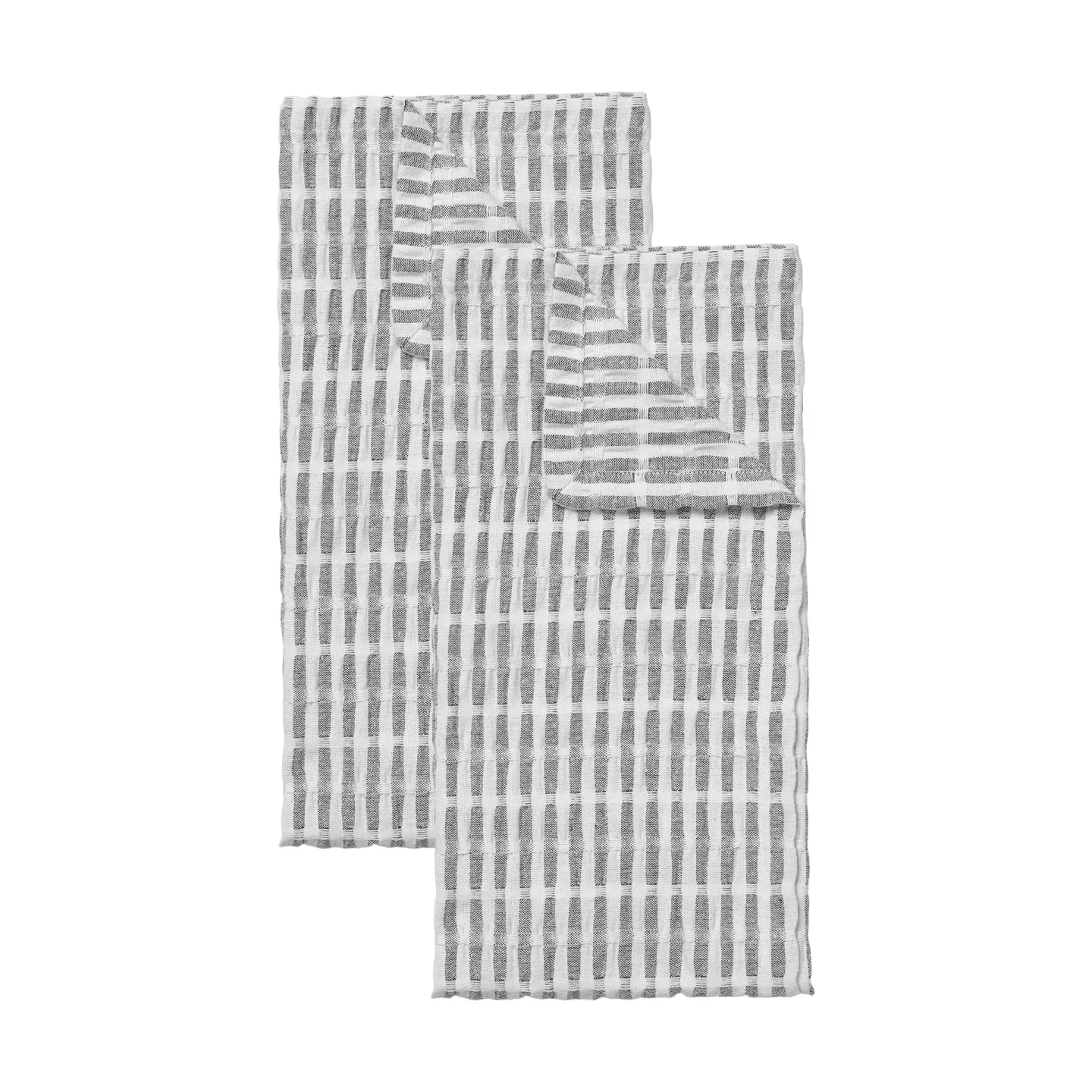 Broste Copenhagen Folke Küchentuch 50x70 cm 2er Pack Black-natural