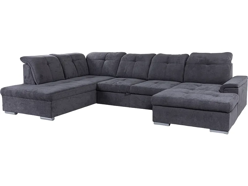 Ecksofa ENERGY Stoff grau anthrazit