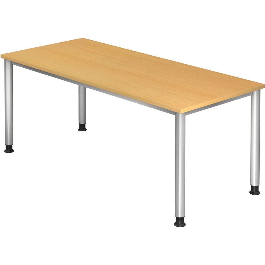 Schreibtisch Office buche Holzwerkstoff Höhenverstellbar B 180 T 80 cm