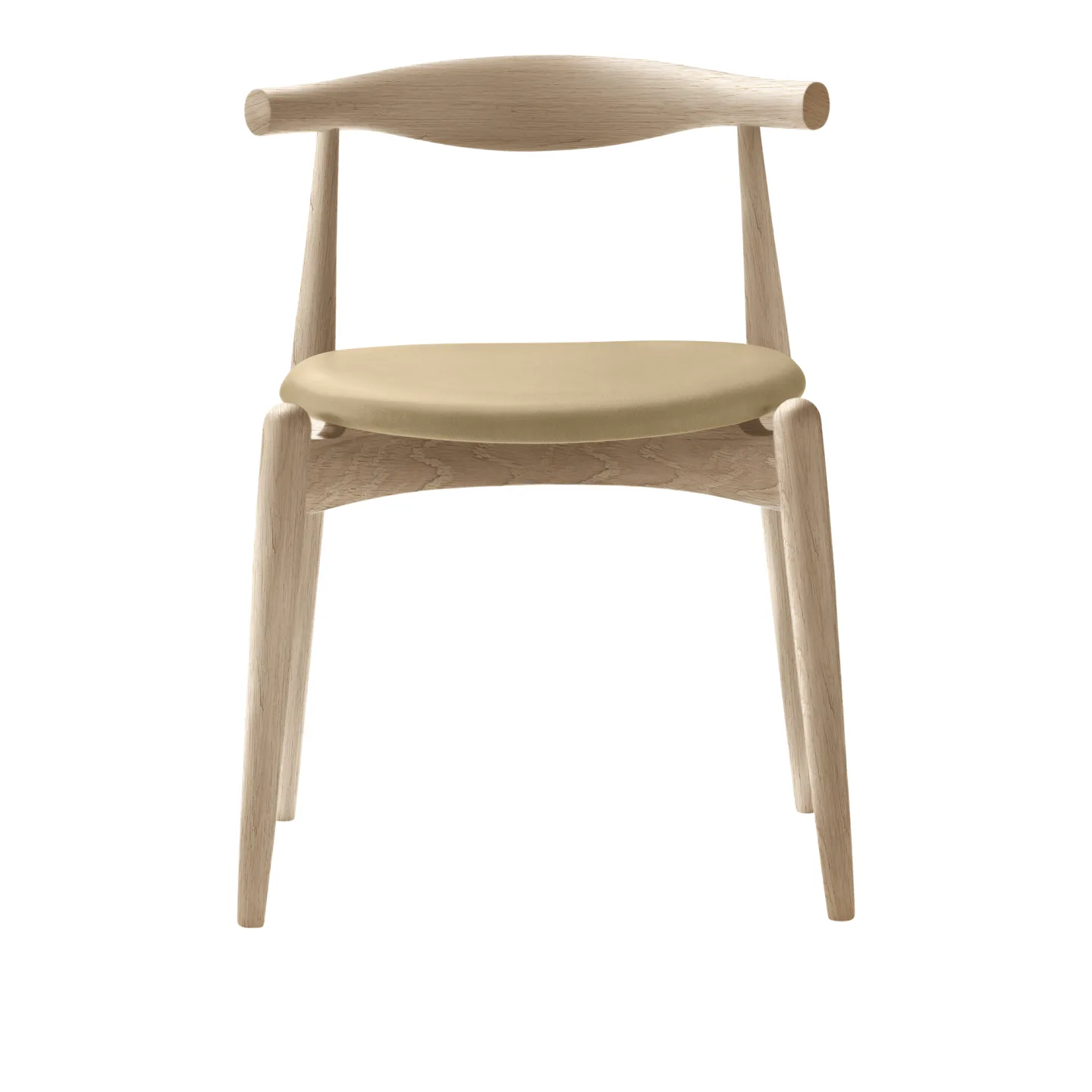 Carl Hansen - CH20, Vitoljad Ek, Lädergrupp C Sif - 90 - Matstolar - Hans J. Wegner - Träfärgad - Trä