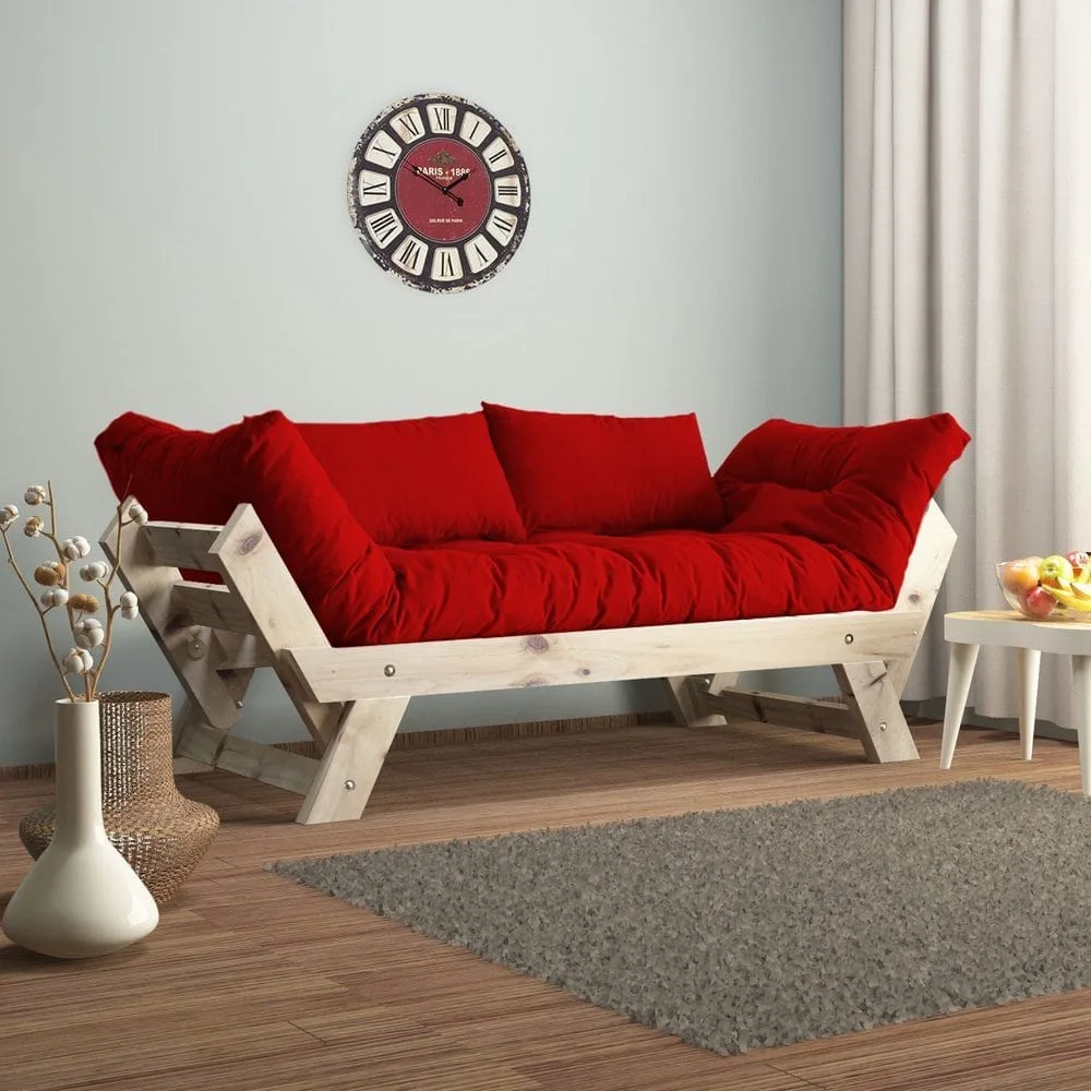 Zylar 2-sits Bäddsoffa - Röd