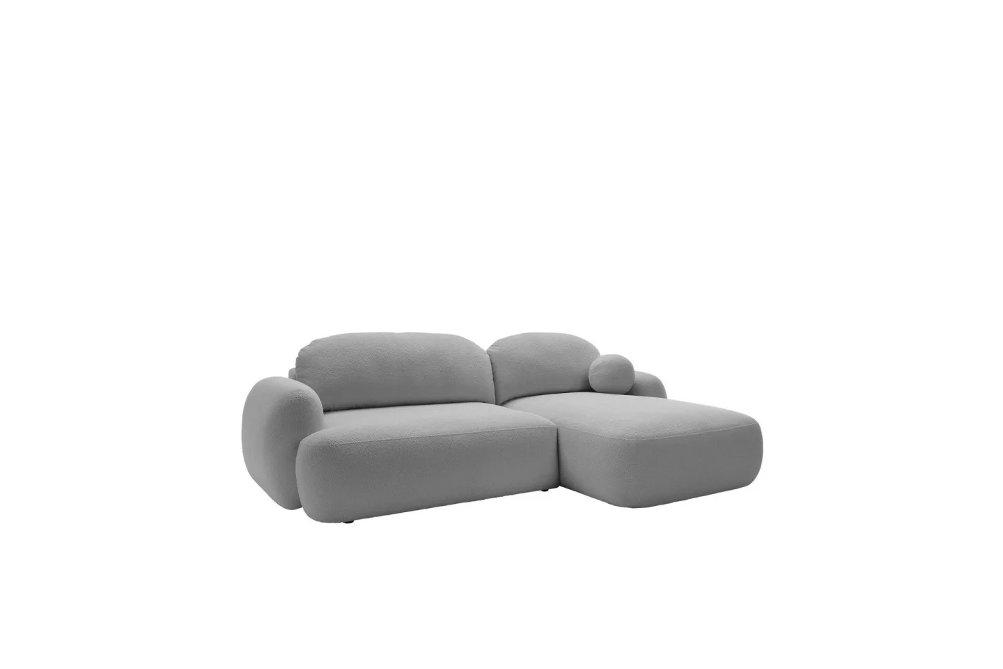Efrem Bäddsoffa med Divan 3-sits i Bouclé - Ljusgrå