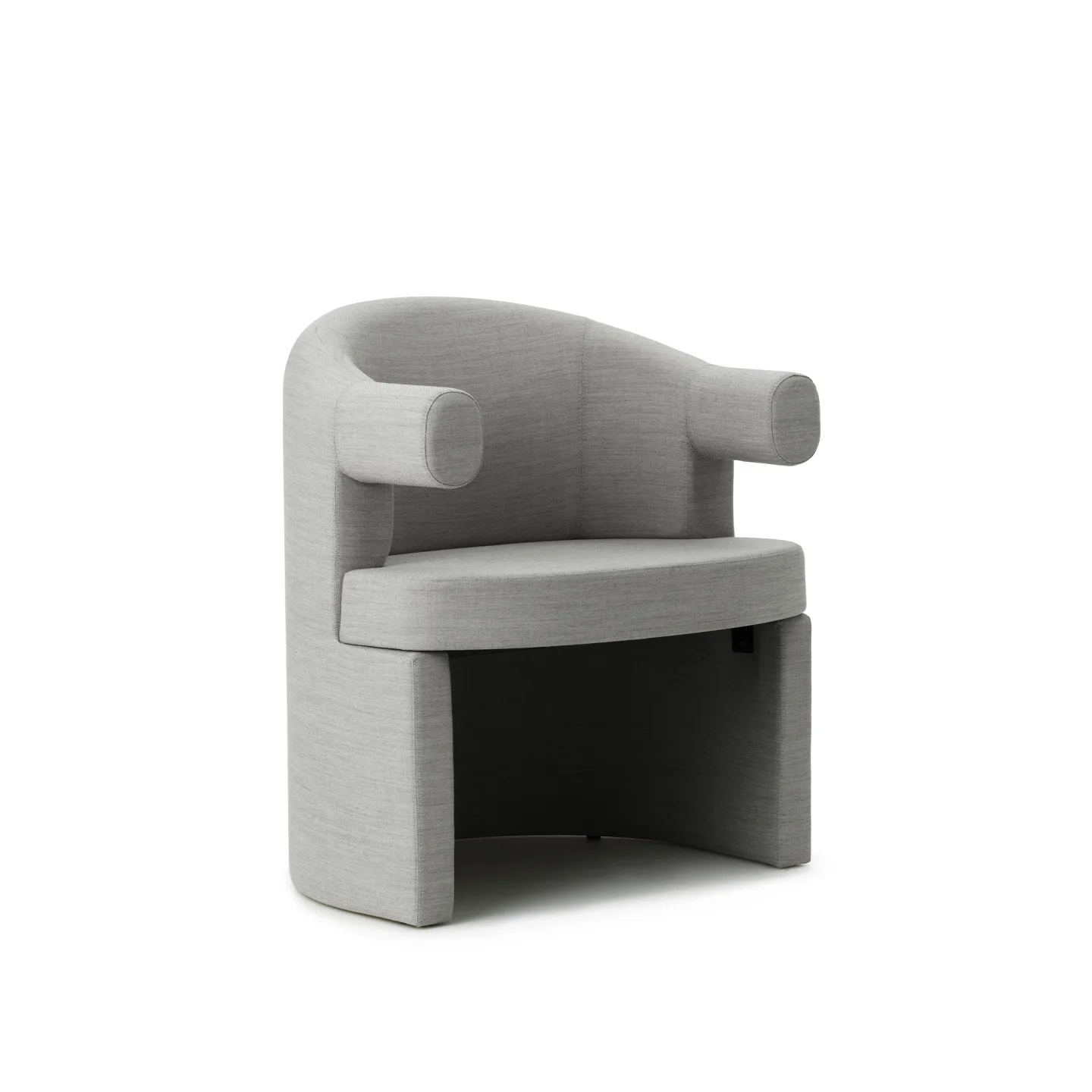 Normann Copenhagen - Burra Chair - Remix 126 - Fåtöljer - Simon Legald - Grå - Trä/Skum