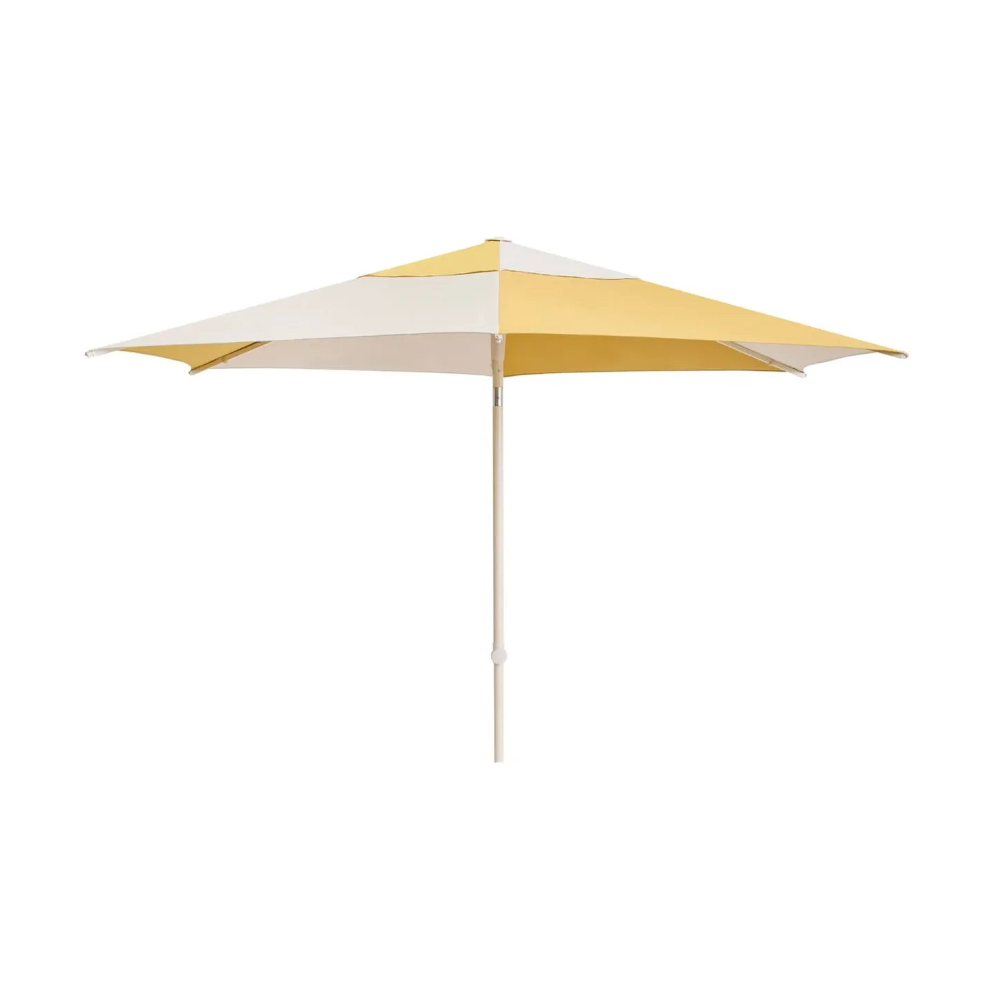 HAY Terrazza Hexagon Sonnenschirm Off white-ochre