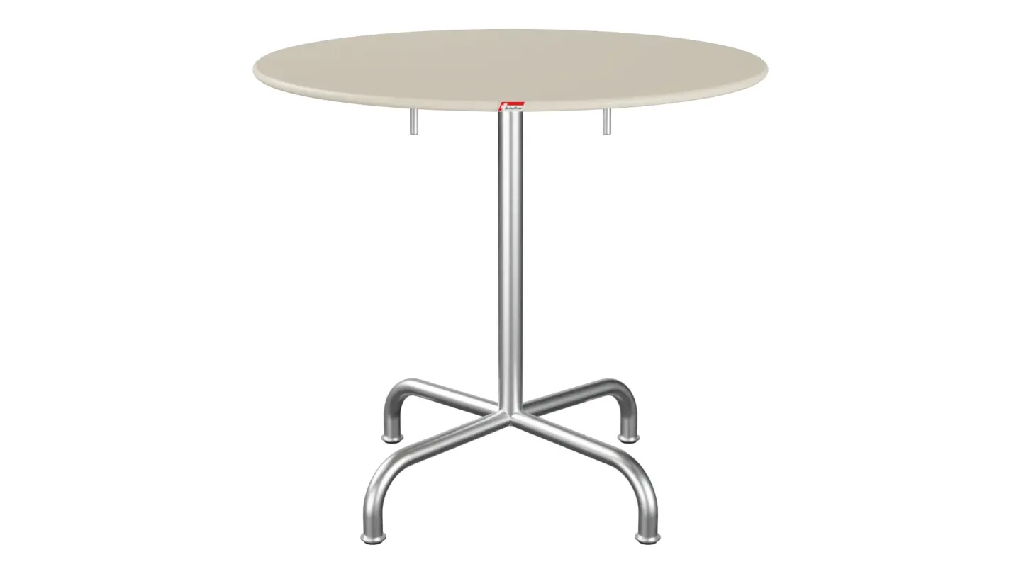 Schaffner Metall-Tisch Rigi Rund Feuerverzinkt Beige | Schubiger Möbel