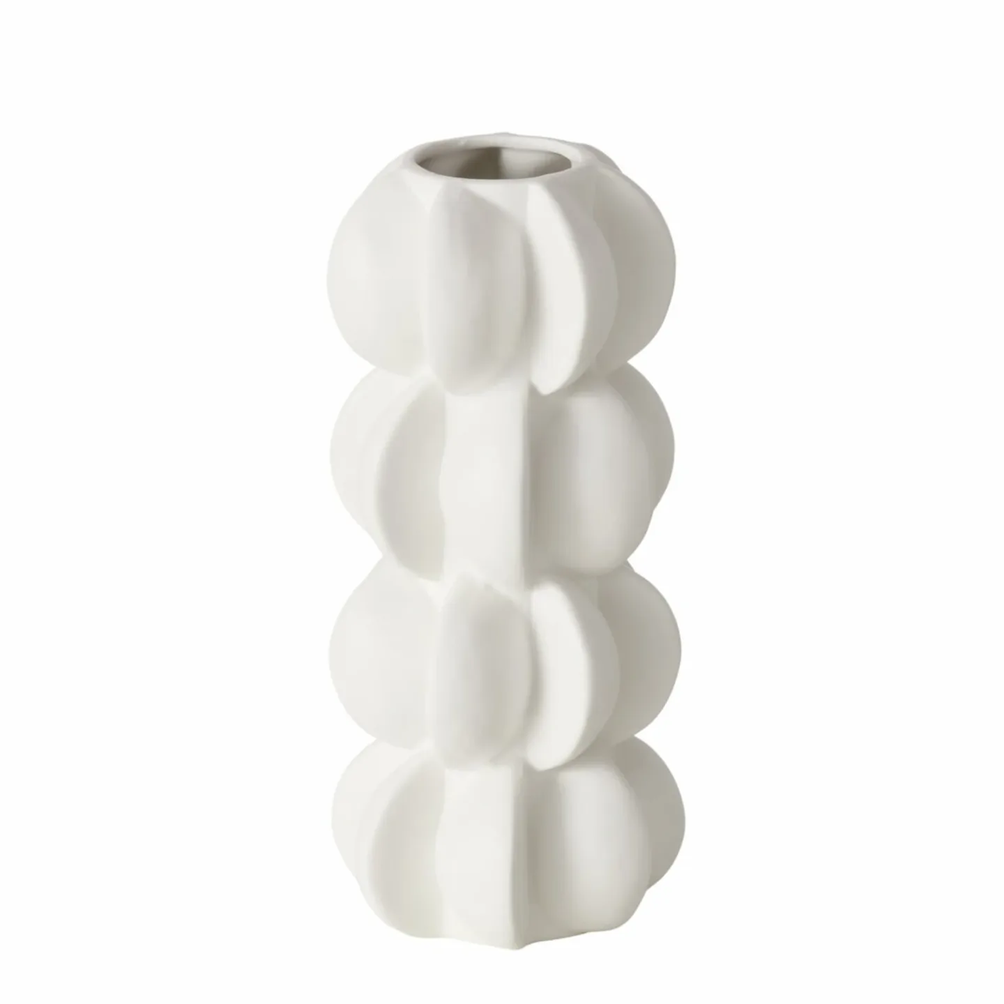 Boltze Vase Meritt, Porzellan, Weiss | Schubiger Möbel