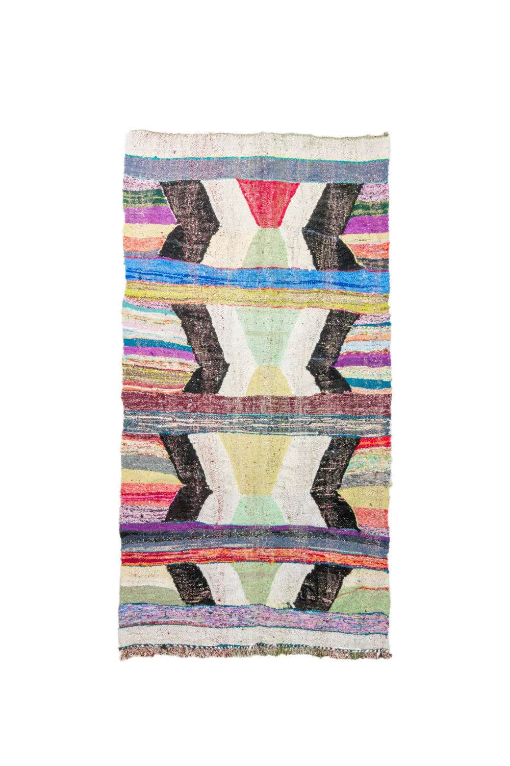 Marokkansk Boucherouite-teppe 130 x 245 cm (Størrelse: 130 x 245 cm)