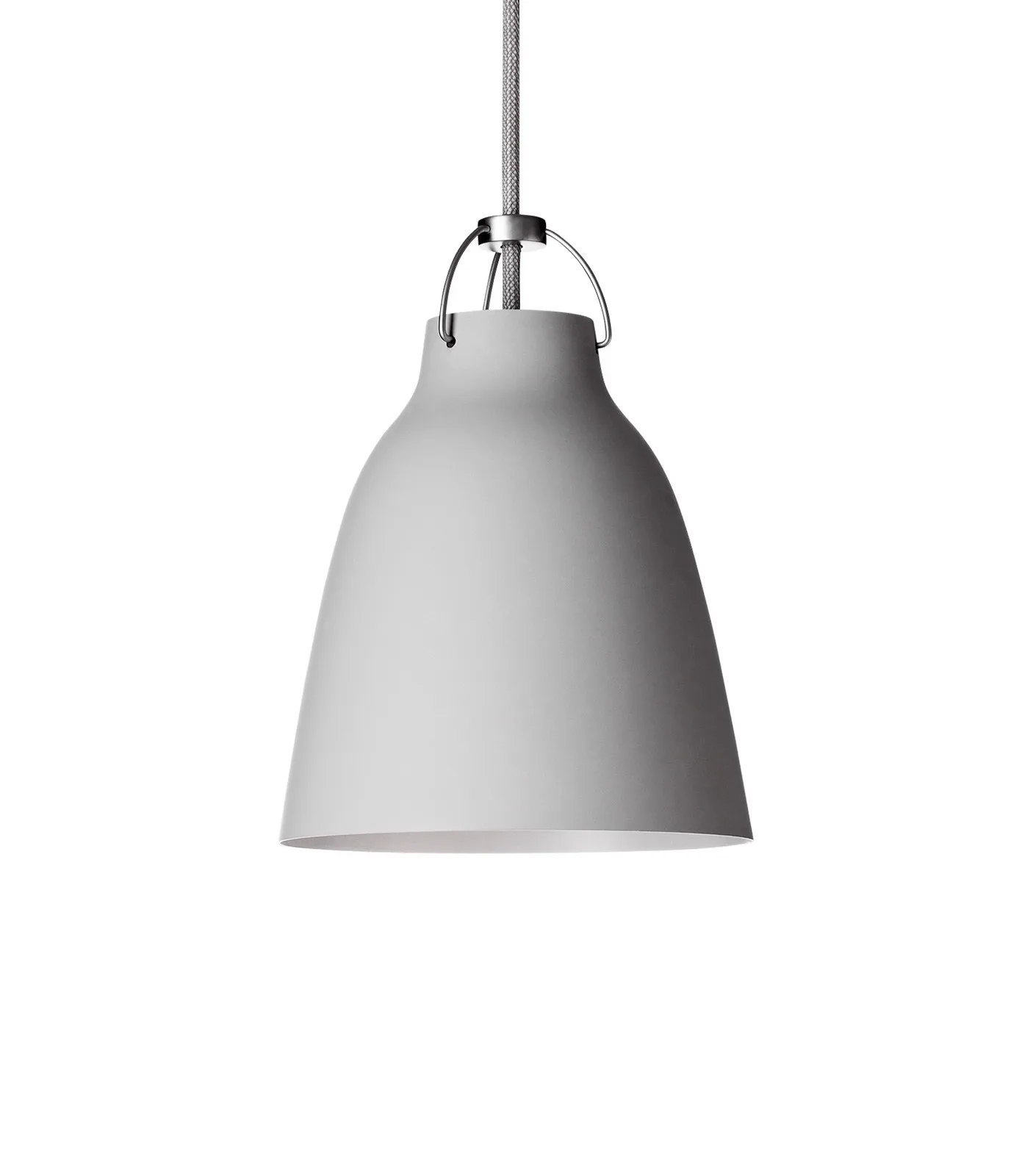 Caravaggio™ P1 Pendelleuchte Matt Grau25 - Fritz Hansen Caravaggio P1 - Wohnzimmer - Design - Metall - Einflammig