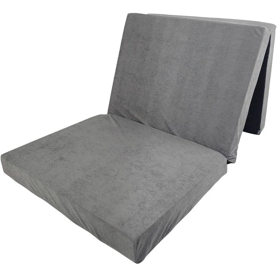 Klappmatratze Teo grau Mikrofaser B 80 T 195 cm