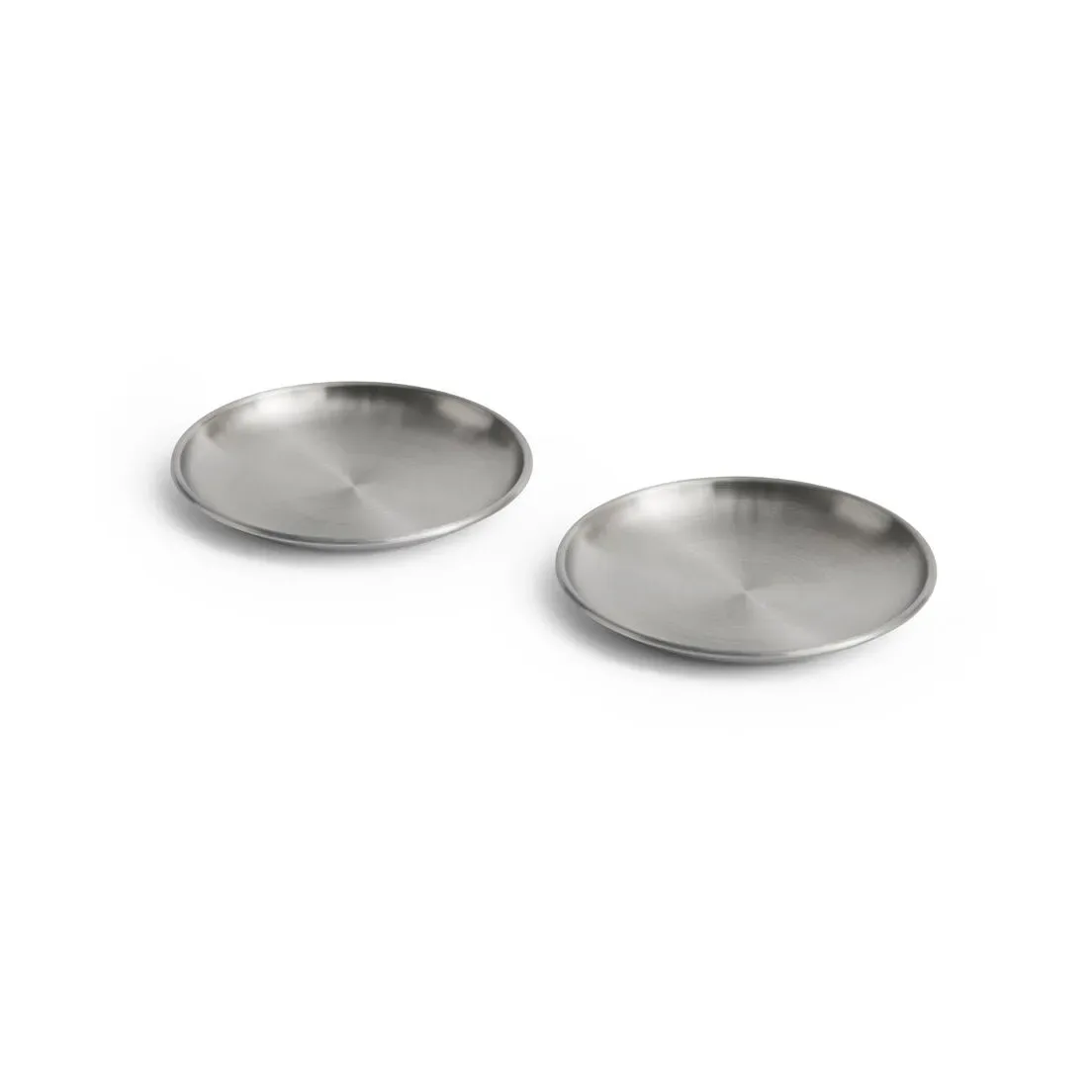HAY Outdoor Market Teller Edelstahl, Ø13,5 cm, 2er Pack