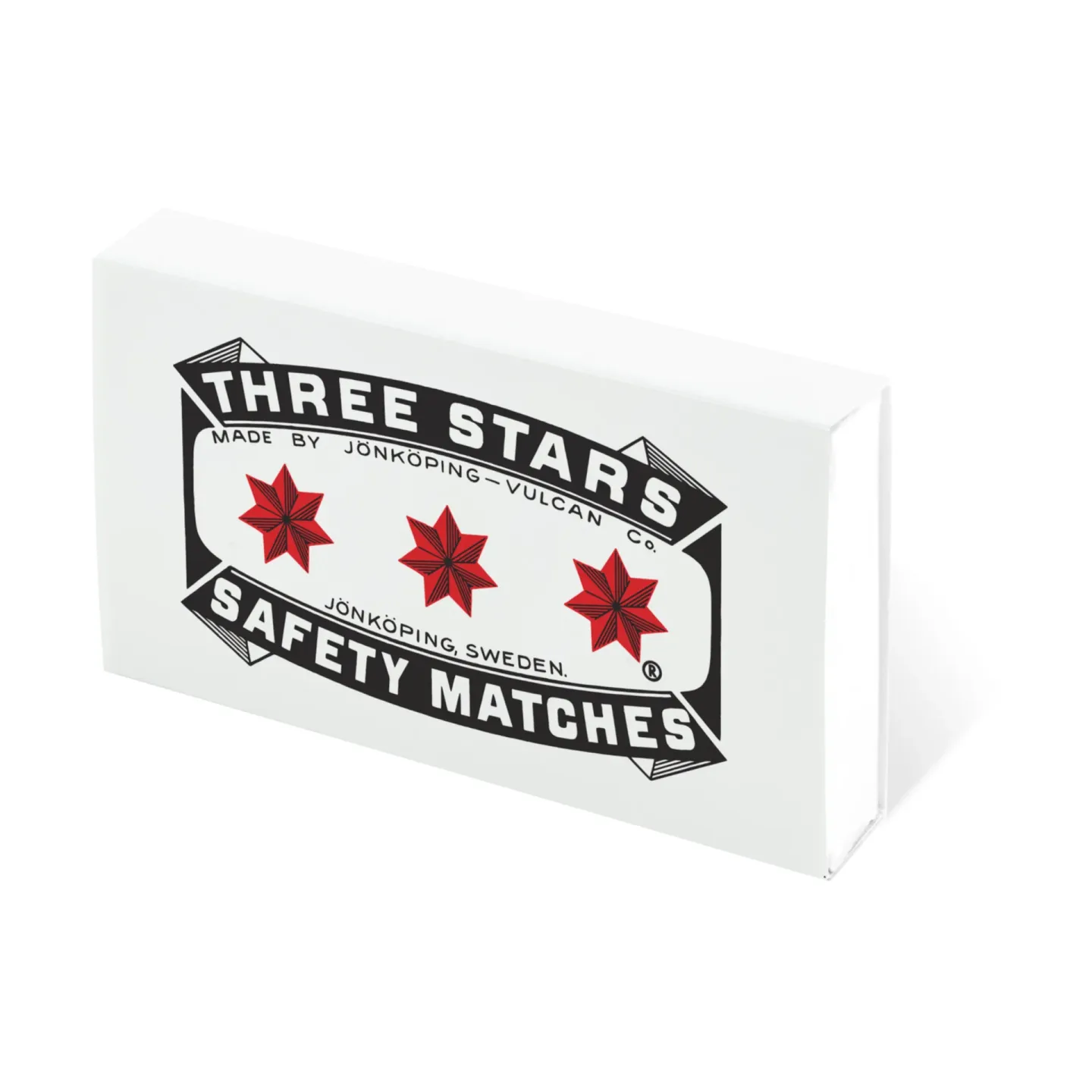 Solstickan Design Three Stars Streichhölzer Nachfüllpackung 50er-Pack Weiß