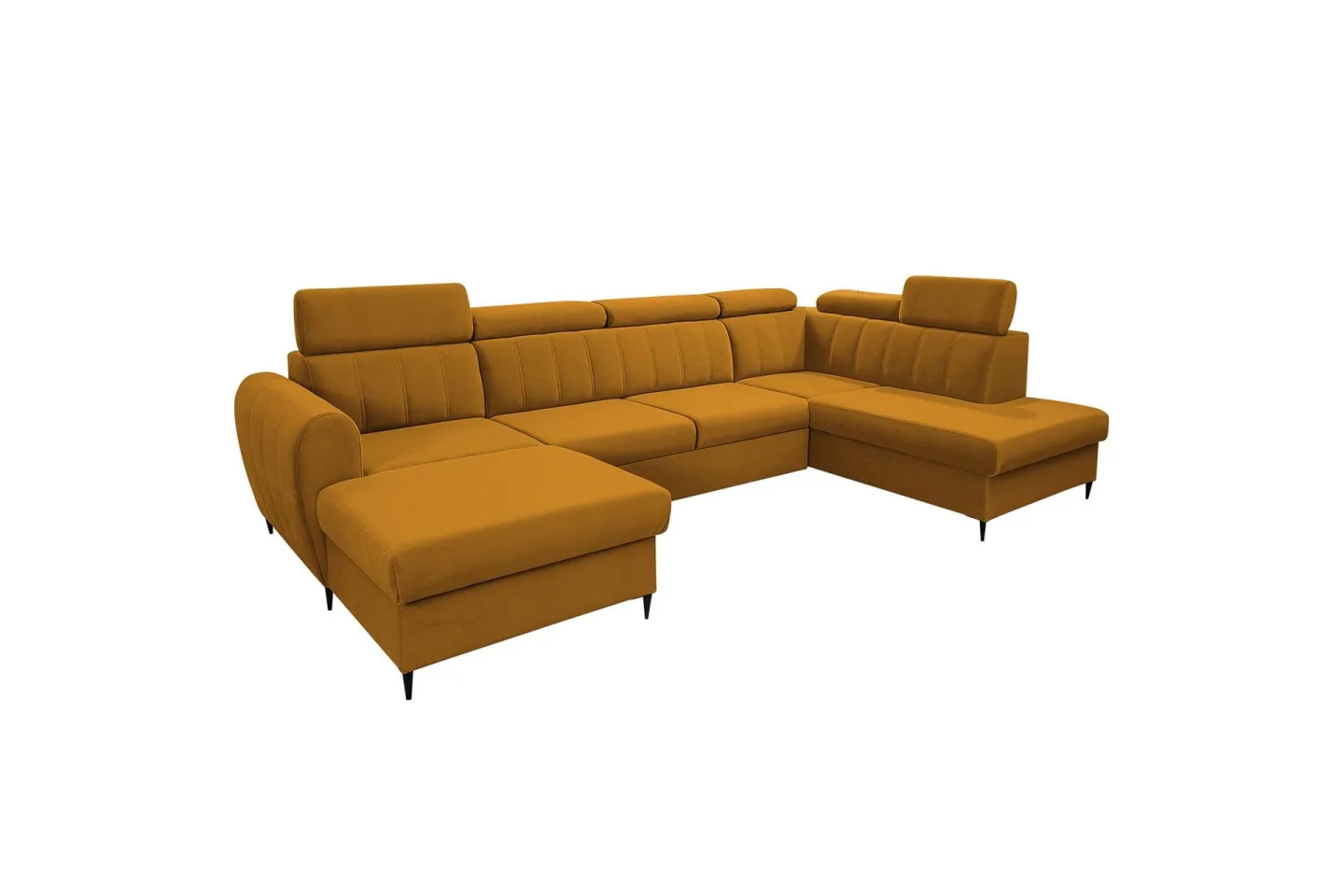 Hoffman Soffa med Divan och Schäslong 4-sits - Gul