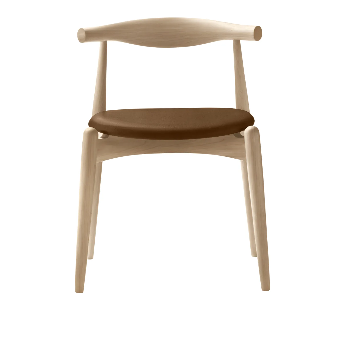 Carl Hansen - CH20, Oljad Bok, Lädergrupp C Sif - 95 - Matstolar - Hans J. Wegner - Träfärgad - Trä