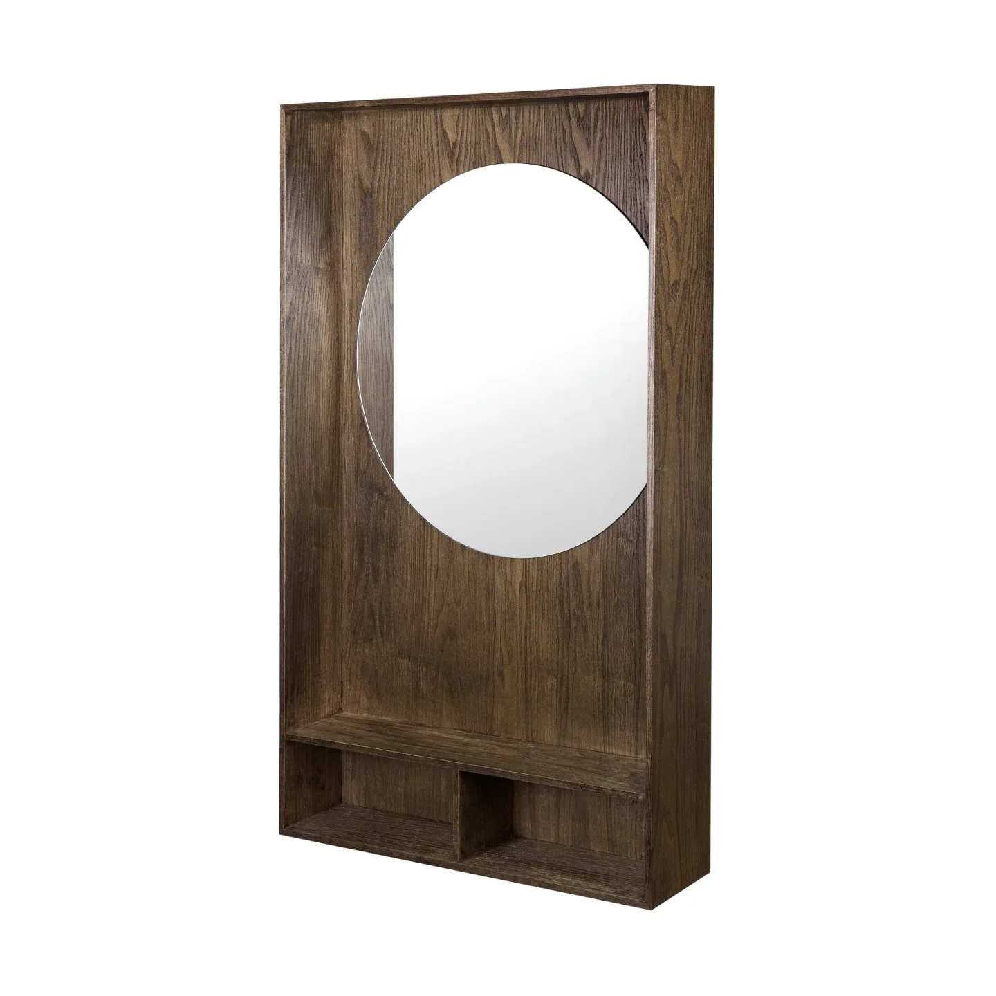 Mette Ditmer Show-me spegel med hylla large Dark oiled