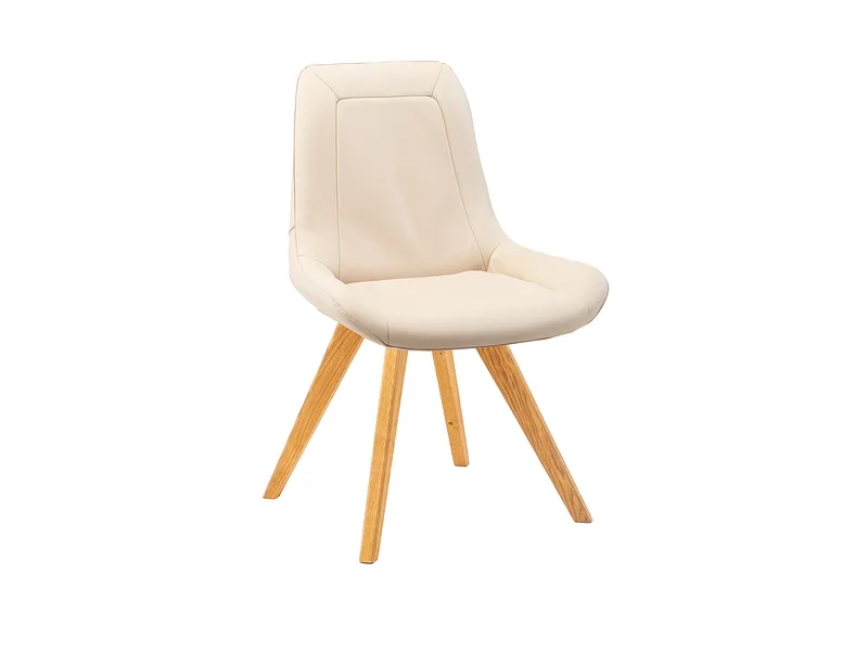 Stuhl AROSA Echtleder beige