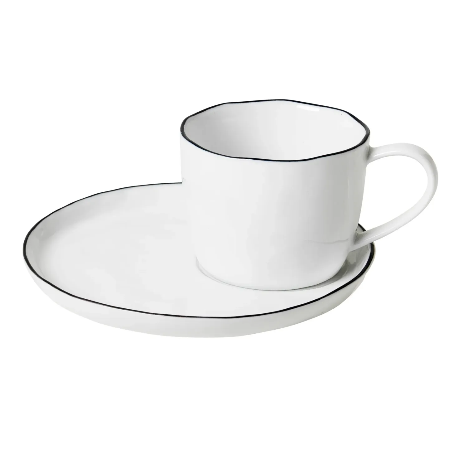 Broste Copenhagen Salt kopp och fat stor, 6,5 cm