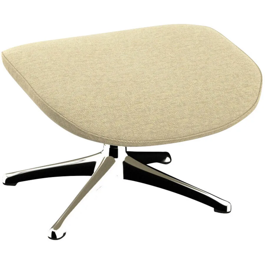 Hocker Serina Beige Polyester 59 cm 41 cm
