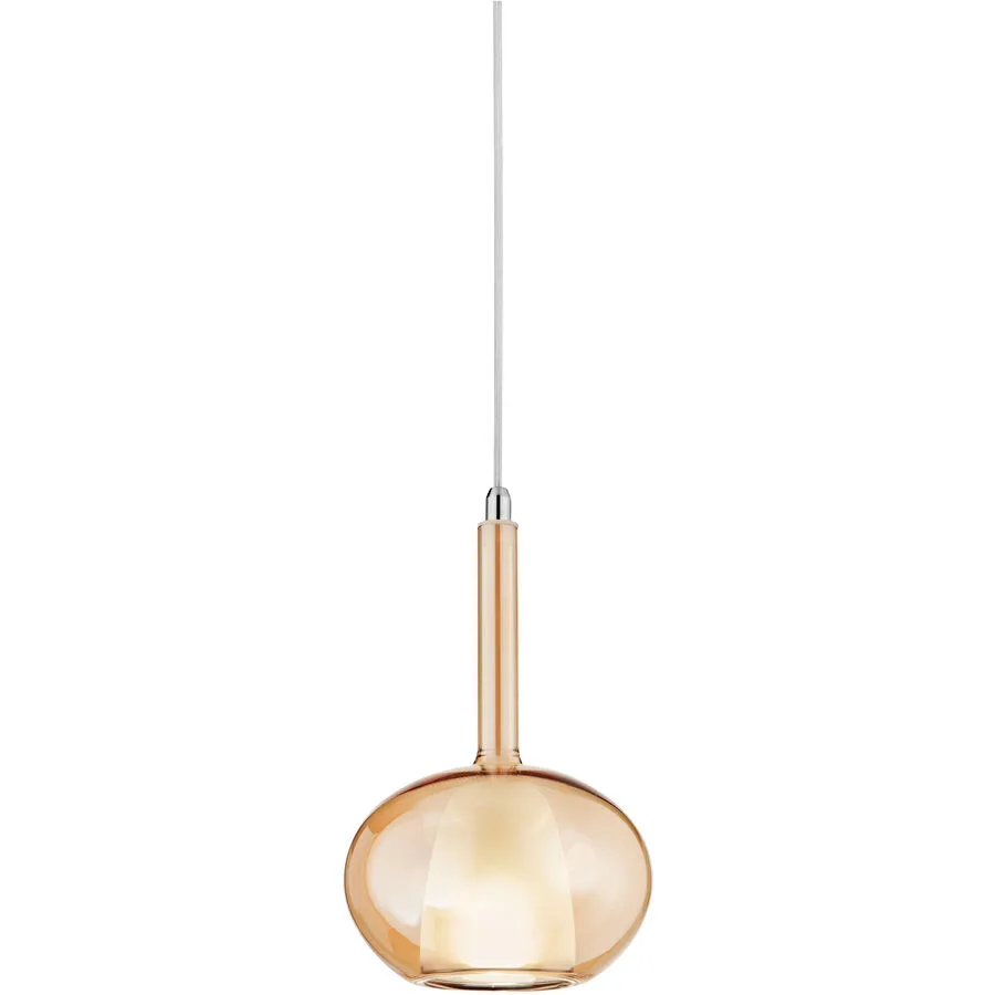Giberti Luce Pendellampe Carina Gelb Glas 16 cm 26.5 cm - Farbe: amber