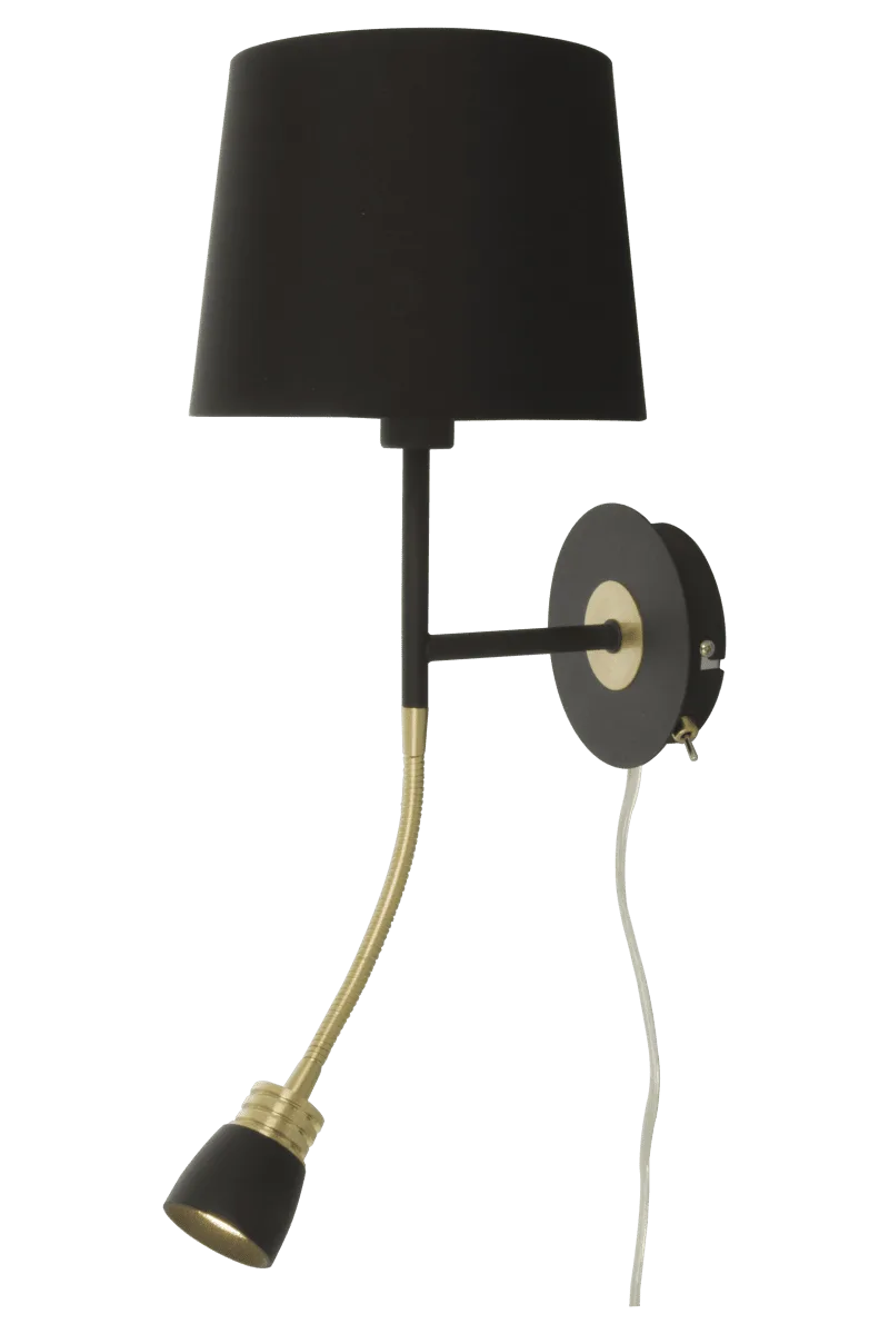 Aneta Lighting - Eketorp - Sänglampa - Svart