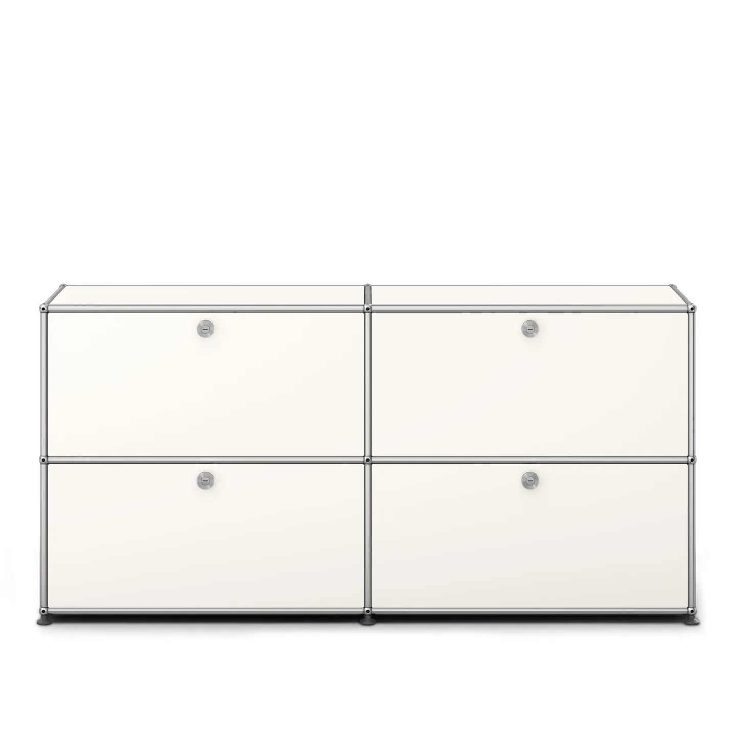USM - USM Haller Sideboard E2 Pure White - Skänkar och sideboards - Fritz Haller & Paul Schärer - Vit - Metall