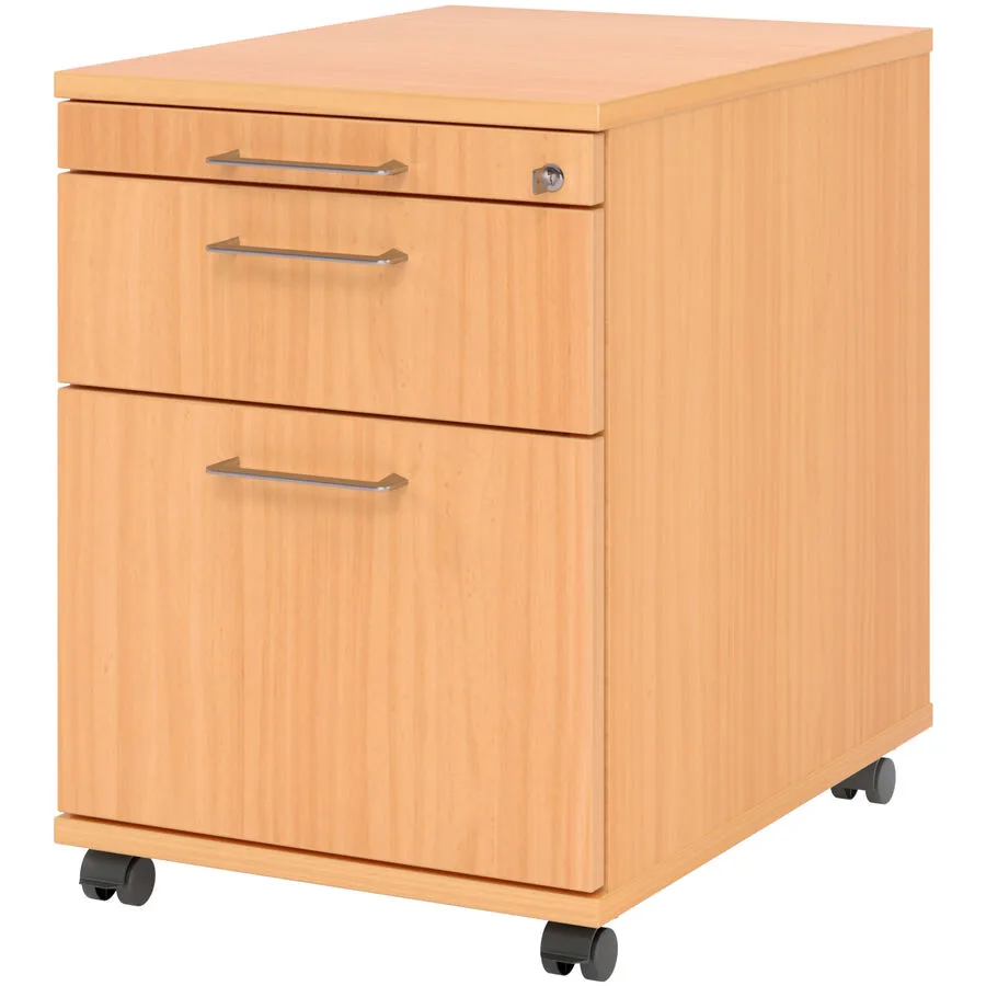 Rollcontainer Office buche Holzwerkstoff B 42.8 H 59 cm