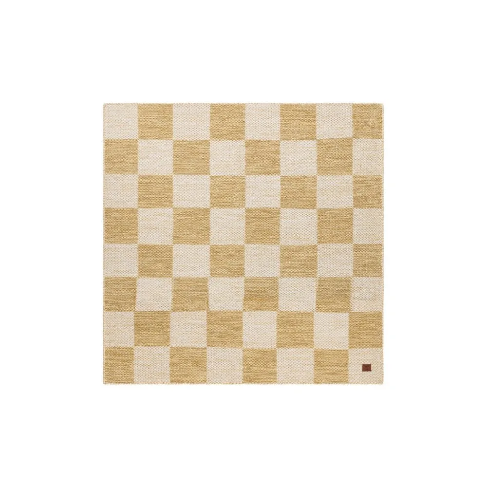 Ullmatta Chessie Kvadrat - 250x250 cm, Ockragul
