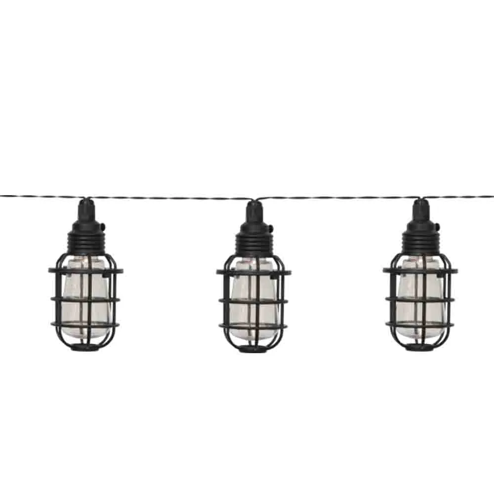 Solcellsslinga Cage 8 lampor Star Trading