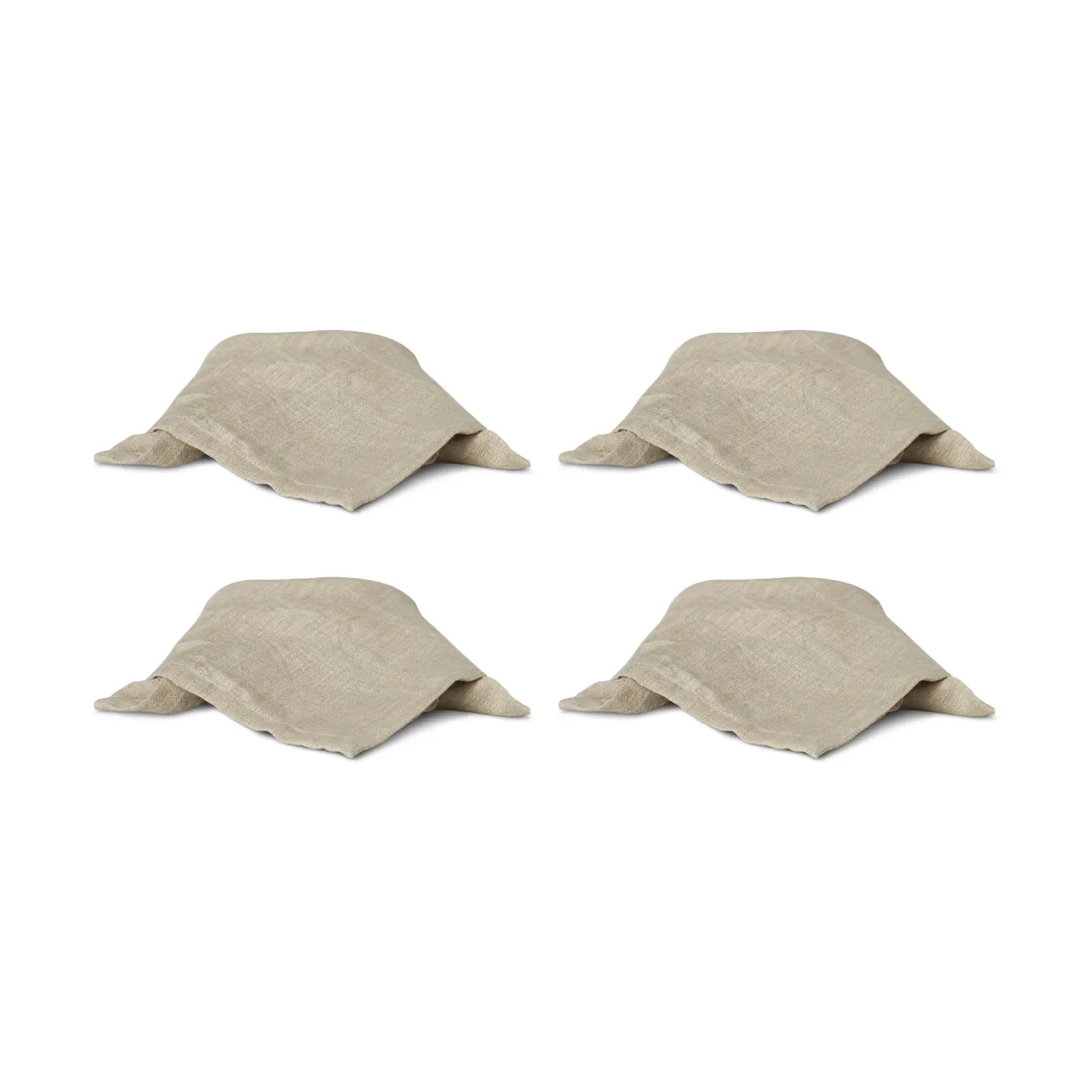 Boel & Jan Mandela linneservett 40x40 cm 4-pack Beige