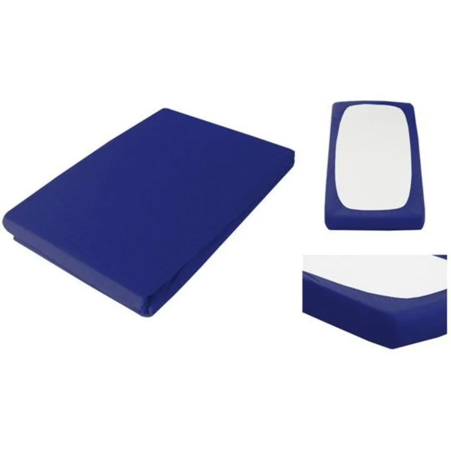 Living Home Fixleintuch Boxspring Premium marine Baumwolle/Kunstfaser 140 x 200 cm - Material: 97% Baumwolle, 3% Elasthan