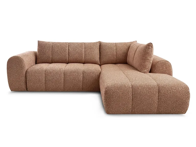 Ecksofa BOBOCHIC NESTY Stoff chiniert orange