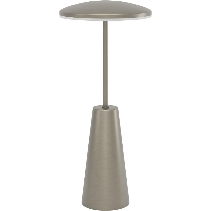 Eglo Tischlampe Piccola Braun Stahl 28 cm - Farbe: hellbraun - LED - Lichtfarbe: Extra warmweiss - Helles Neutralweiss - Tischlampe- LED